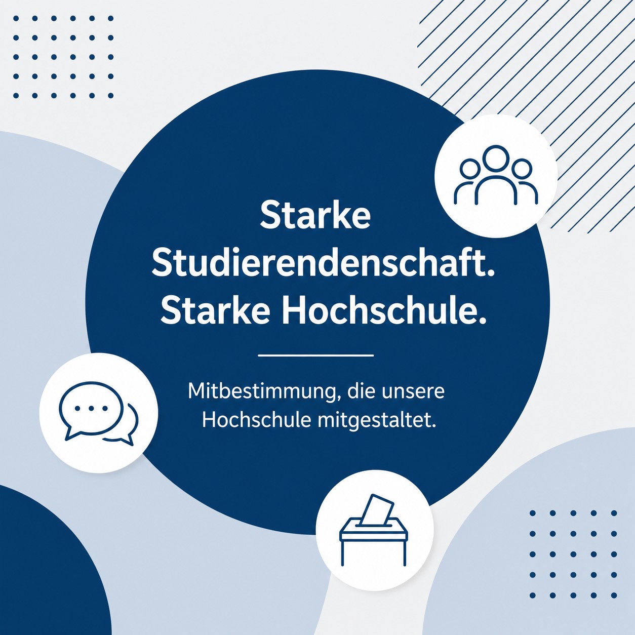 Stärkung studentischer Mitbestimmung Grafik Änderung Grundordnung