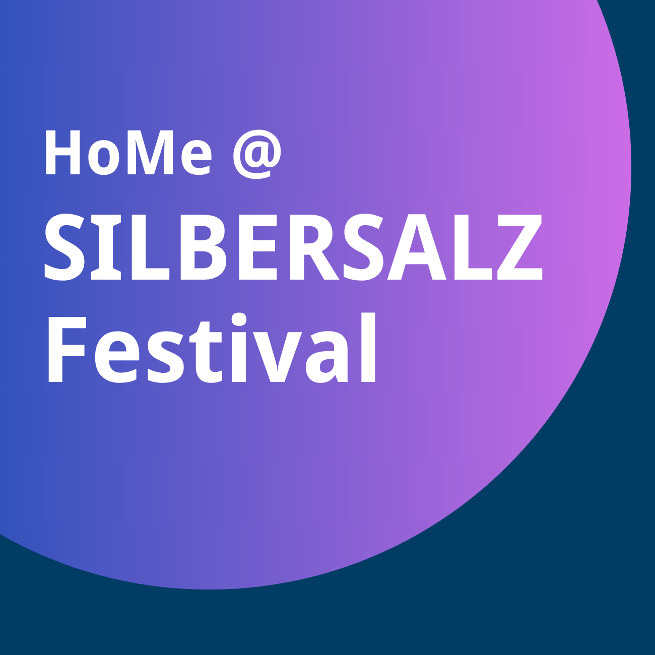 Teaserbild, für den Beitrag "HoMe @ Silbersalz Festival"