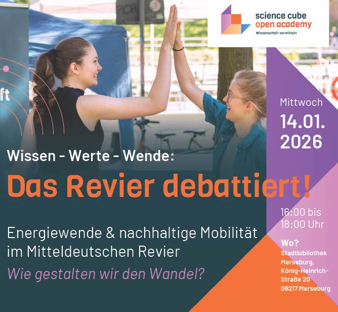 "Das Revier debattiert" zu Energiewende & nachhaltiger Mobilität im Mitteldeutschen Revier: Wie gestalten wir den Wandel? "Das Revier debattiert" zu Energiewende & nachhaltiger Mobilität im Mitteldeutschen Revier: Wie gestalten wir den Wandel?