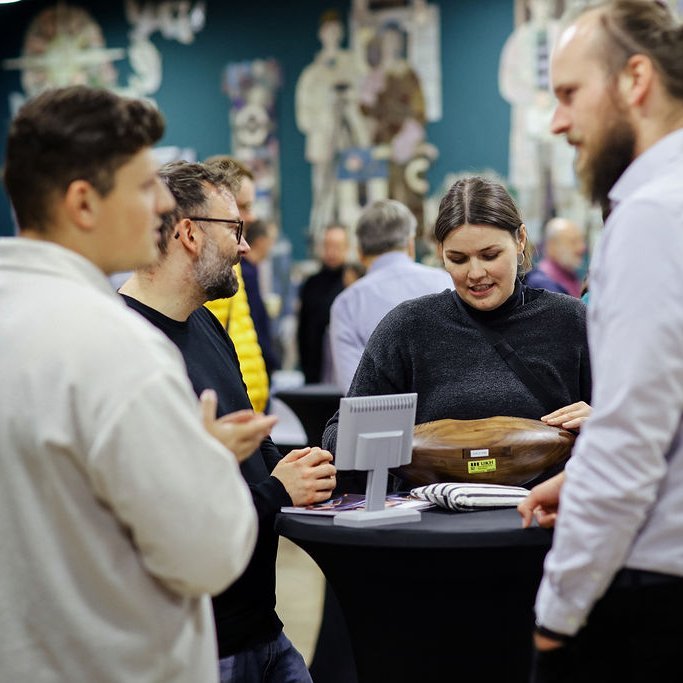 Netzwerken während der Pause.