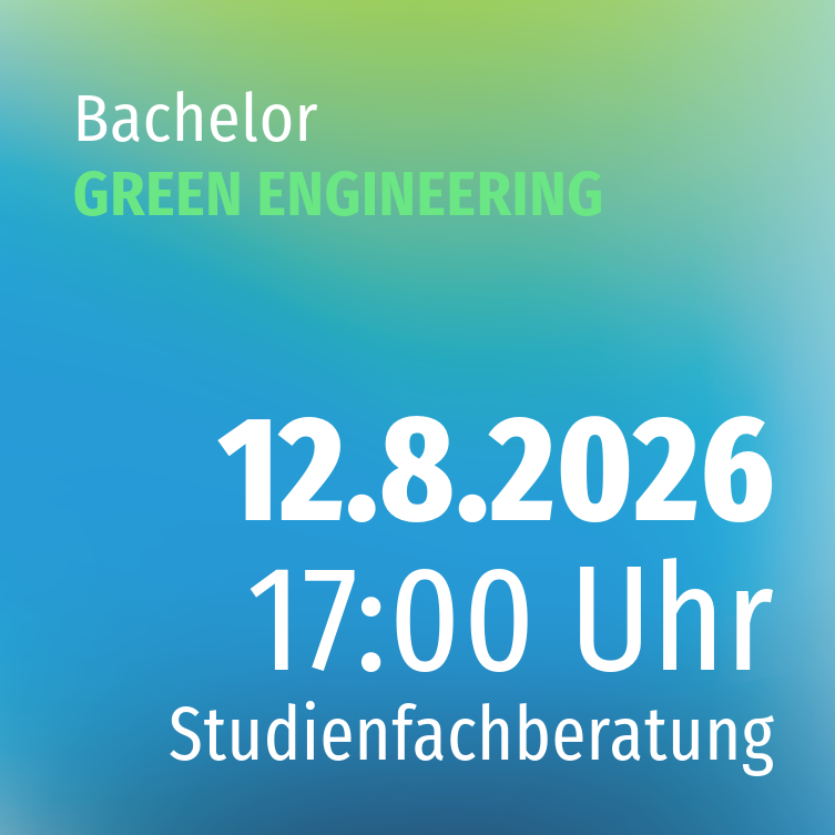 Studienfachberatung GREEN ENGINEERING Studienfachberatung GREEN ENGINEERING