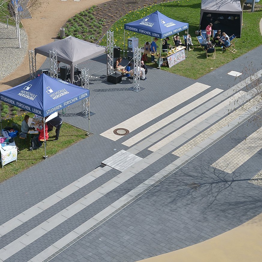 Wege zur Hochschule Ausschnitt Lesegarten