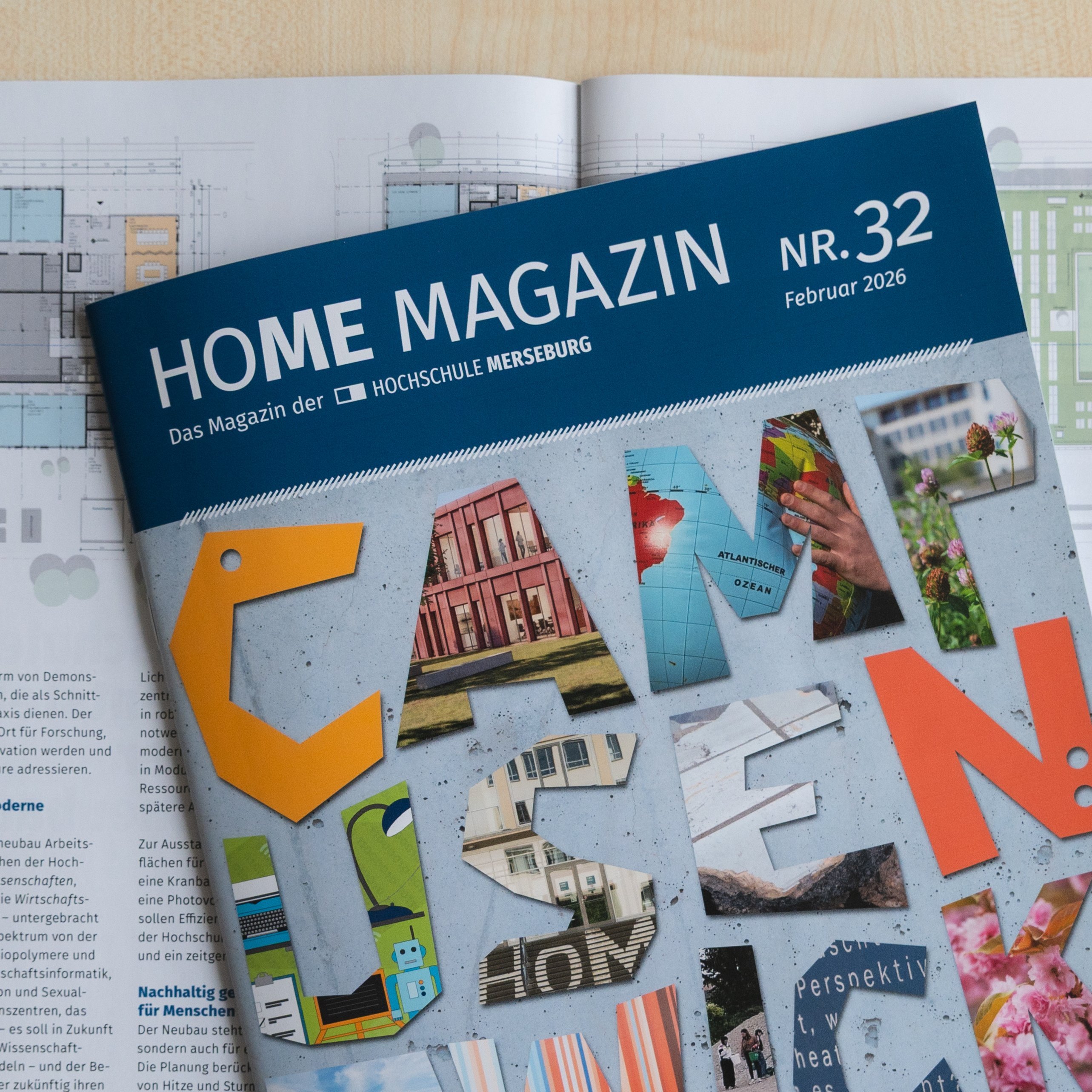 HoMe Magazin Magazin mit buntem Deckblatt