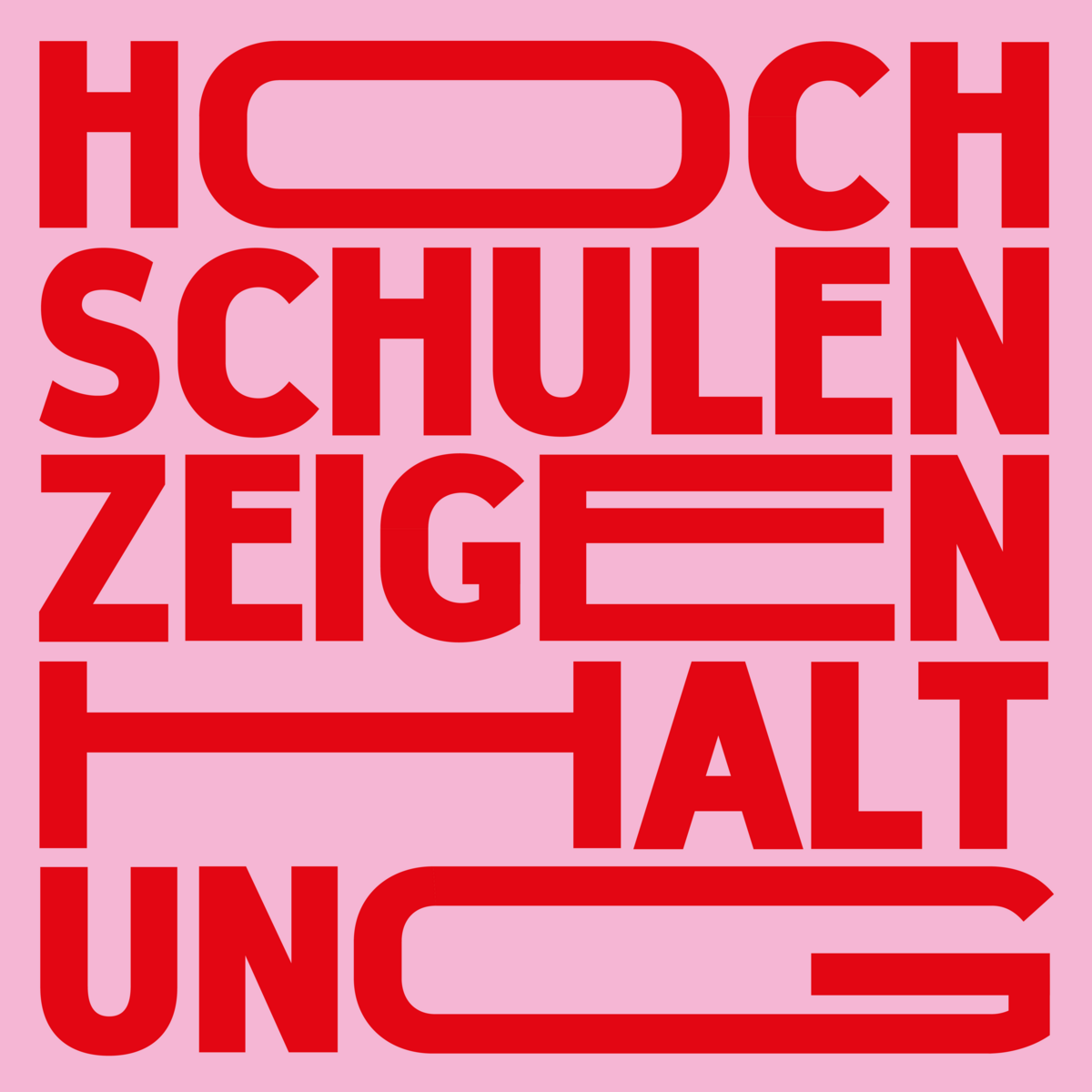 Logo Hochschulen zeigen Haltung Schrift Logo Hochschulen zeigen Haltung
